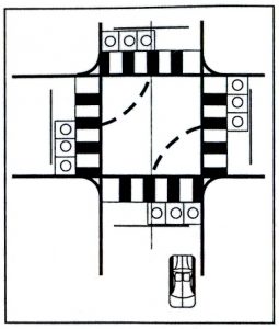 Bài 5: Qua Ngã Tư Có Tín Hiệu Điều Khiển Giao Thông - Bài Thi Sa Hình B2