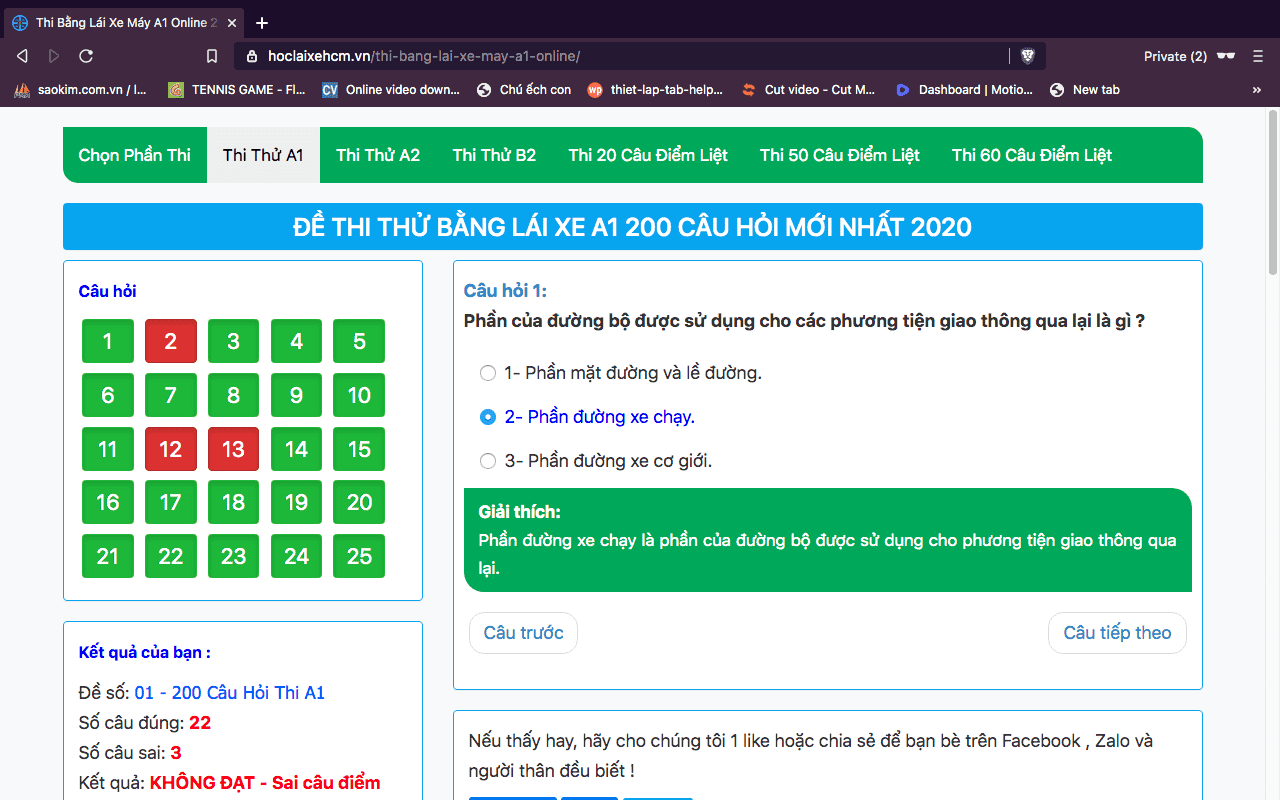 Full Bộ Tài Liệu Ôn Thi Bằng Lái Xe A1 Mới Nhất 4