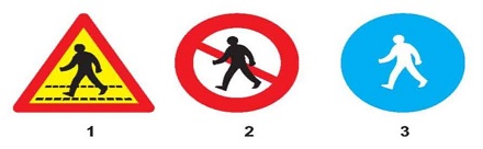 Gặp biển nào người lái xe phải nhường đường cho người đi bộ?