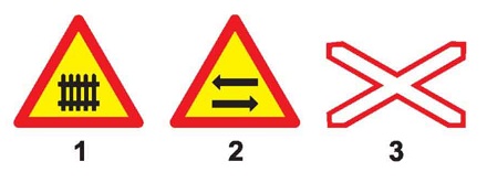 Biển nào báo hiệu nguy hiểm giao nhau với đường sắt?