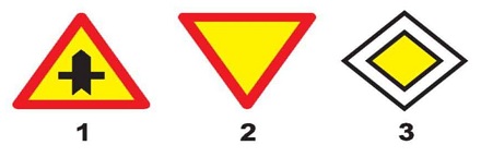 Biển nào báo hiệu, chỉ dẫn xe đi trên đường này được quyền ưu tiên qua nơi giao nhau?