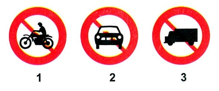 Khai gặp biển nào thì xe mô tô hai bánh được đi vào?