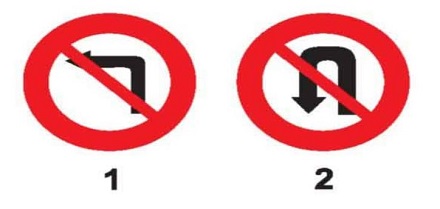 Biển nào cấm quay xe?