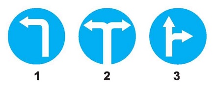 Khi đến chỗ giao nhau, gặp biển nào thì người lái xe không được cho xe đi thẳng, phải rẽ sang hướng khác?