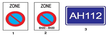 Biển nào chỉ dẫn tên đường trên các tuyến đường đối ngoại?