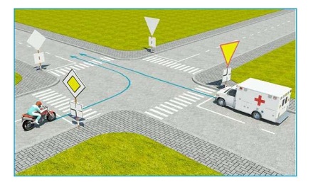 Xe nào được quyền đi trước trong trường hợp này?