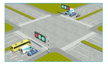 Theo tín hiệu đèn, xe nào được quyền đi là đúng quy tắc giao thông?