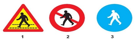 Biển nào cấm người đi bộ?