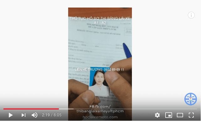 [Thủ Tục] Hồ Sơ Thi Bằng Lái Xe Máy A1 & Mô tô A2 Mới Nhất 2019