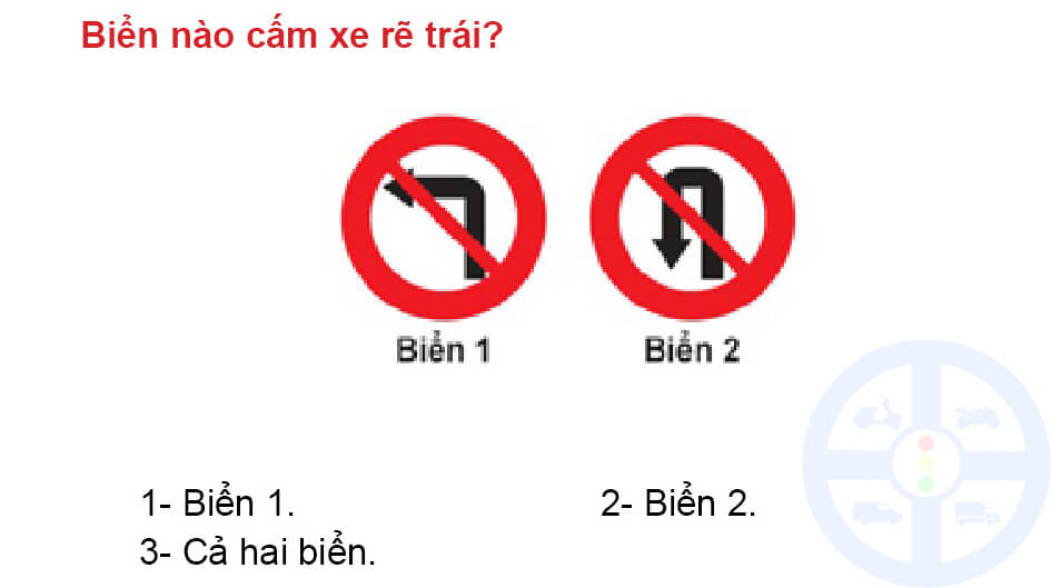 Khi gặp biển nào xe được rẽ trái?