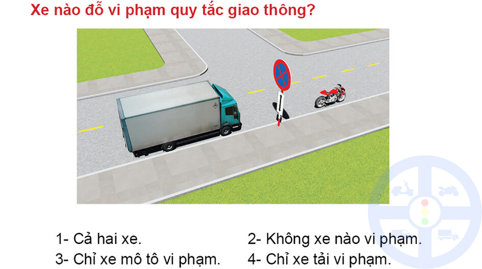 Xe nào đỗ vi phạm quy tắc giao thông?