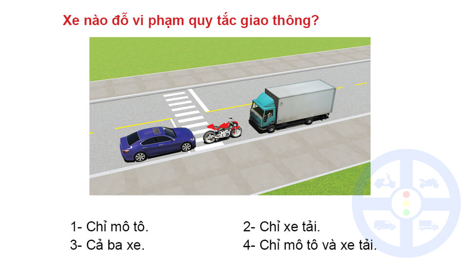 Xe nào đỗ vi phạm quy tắc giao thông?